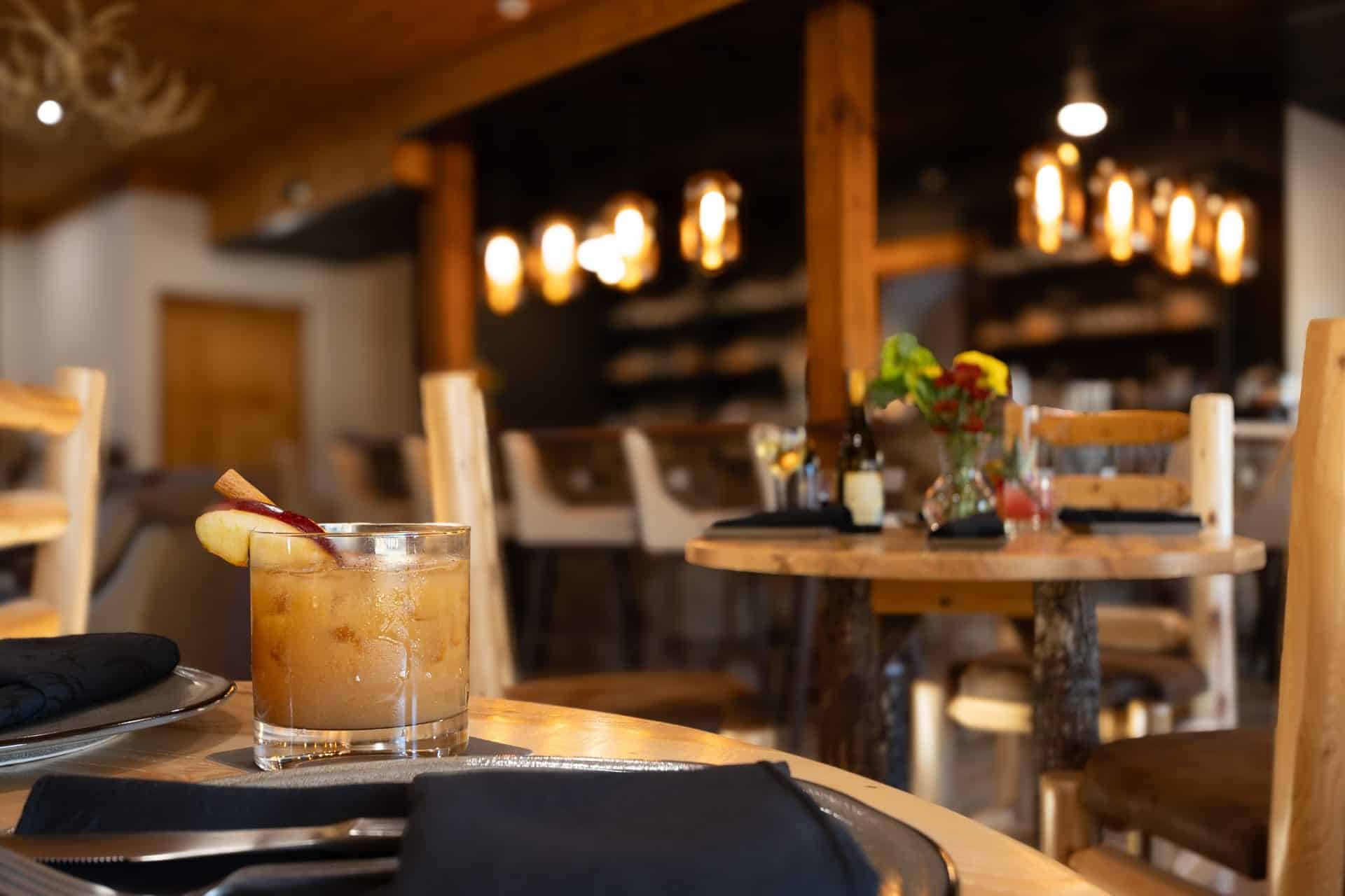 Drink w/ Bar Background