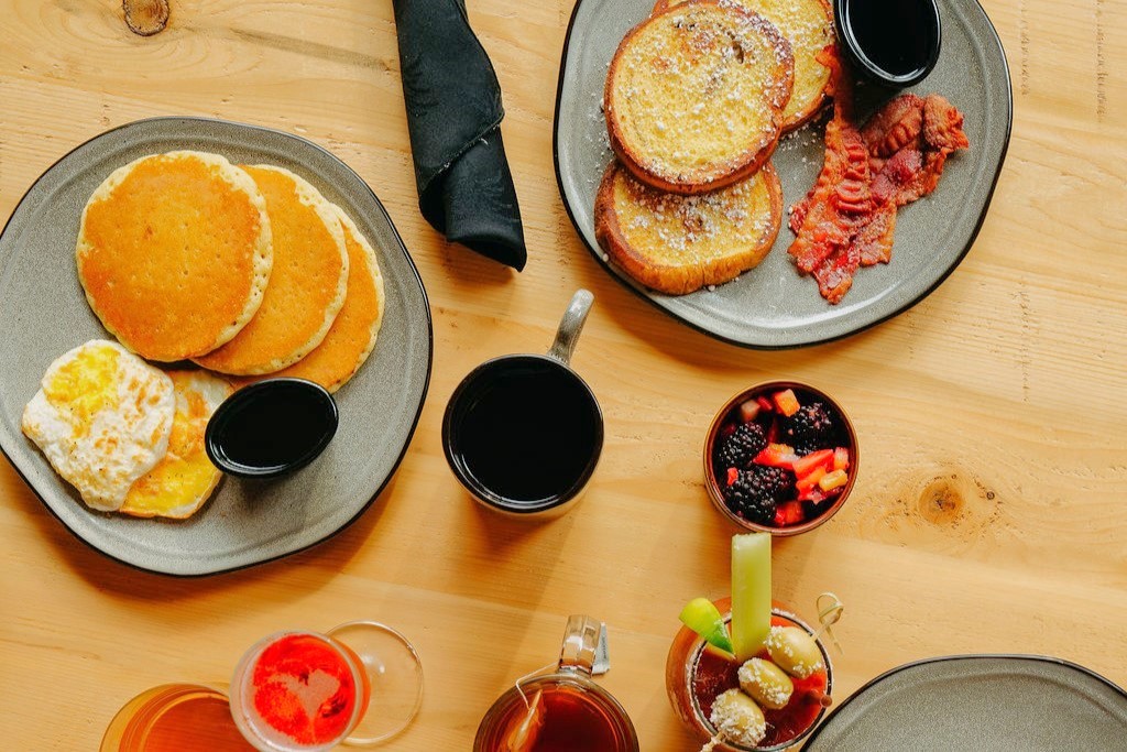 Breakfast Spread on Table